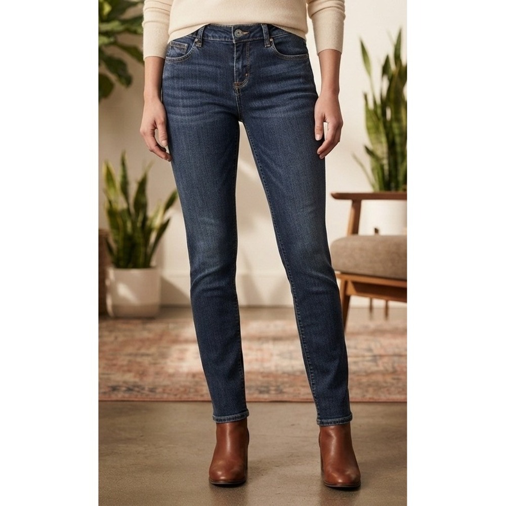 Arizona Jean Co Denim Super Skinny Jeans Womens 9 Average Dark Wash Blue Stretch